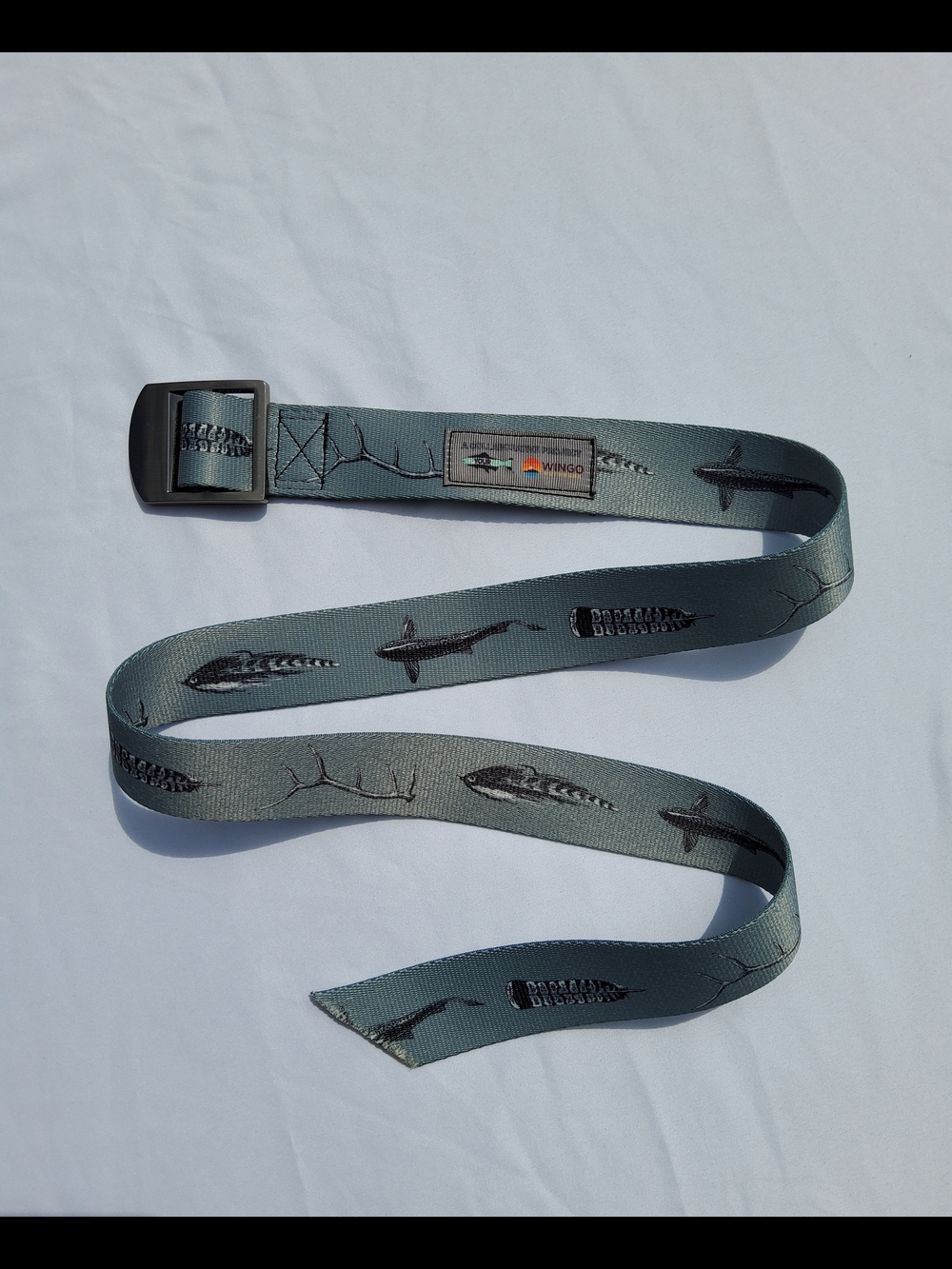 Mens Outdoor Theme Webbing Belt